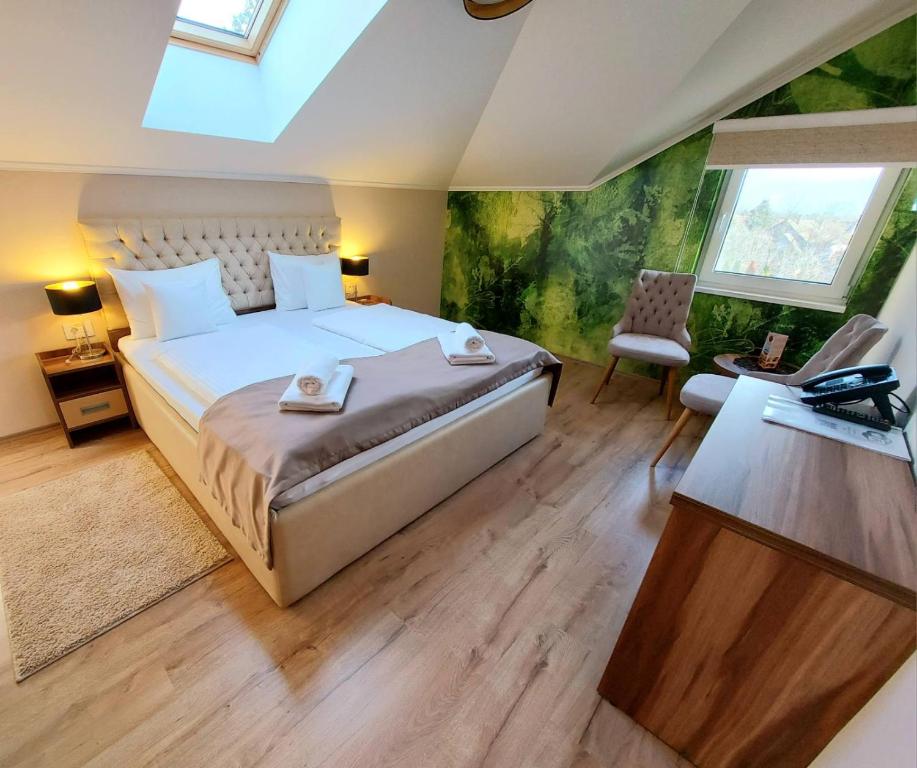 Postel nebo postele na pokoji v ubytování Papuli rooms 4U