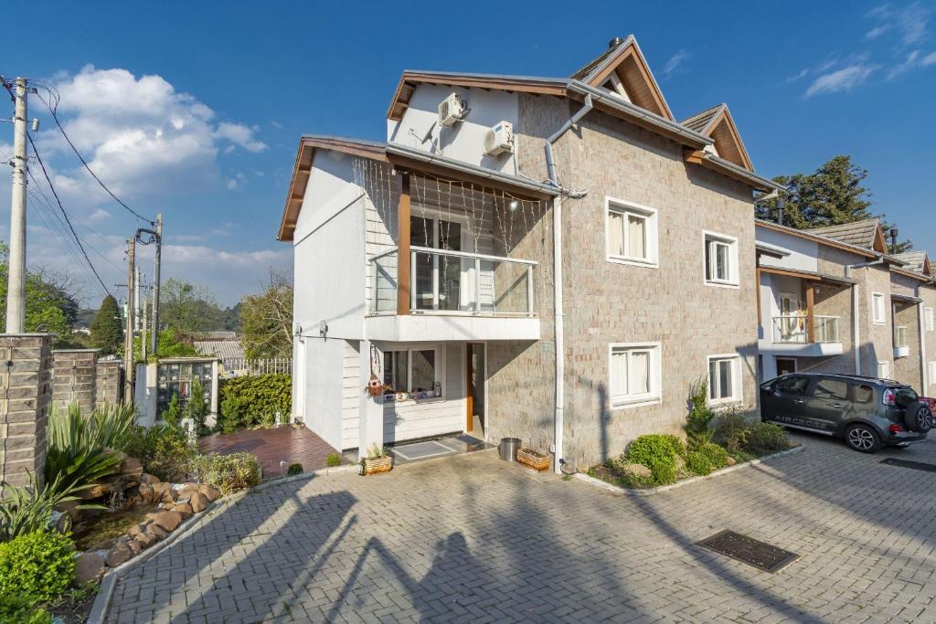 Bygningen som feriehuset ligger i