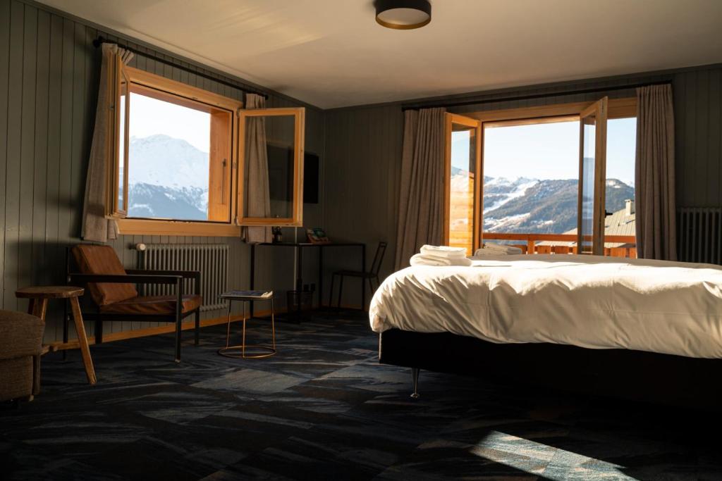 Postel nebo postele na pokoji v ubytování Shed HOTEL