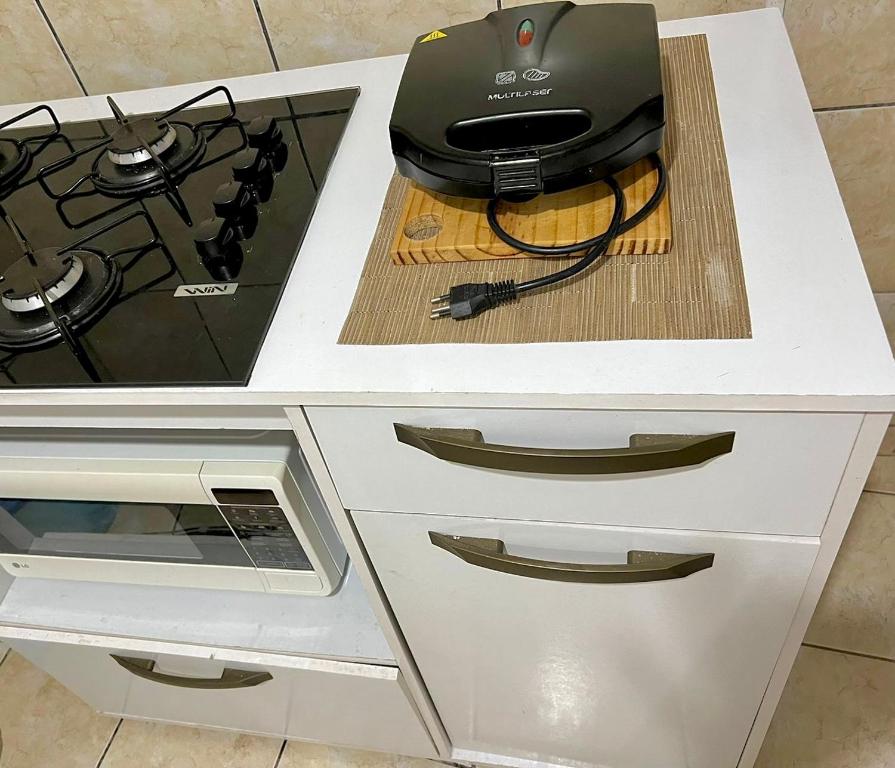Kuchyň nebo kuchyňský kout v ubytování Casa em milagres aconchegante e com garagem.