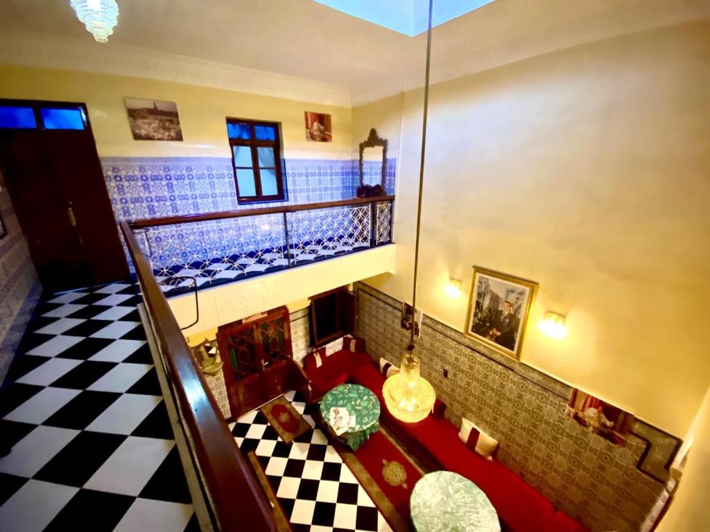 Posezení v ubytování Riad Fattouma Kasba