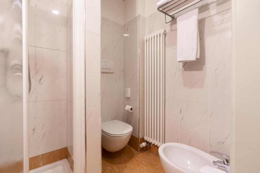 Koupelna v ubytování Hotel Alle Acque