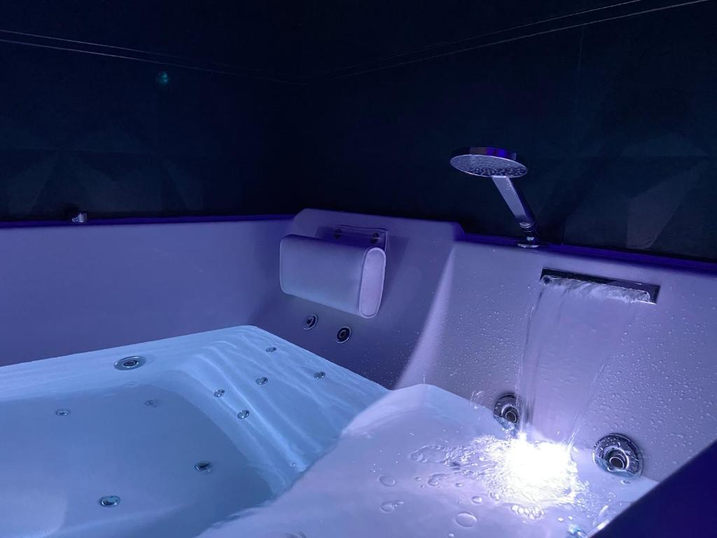 Kúpeľňa v ubytovaní Privilège Spa, jacuzzi & Sauna
