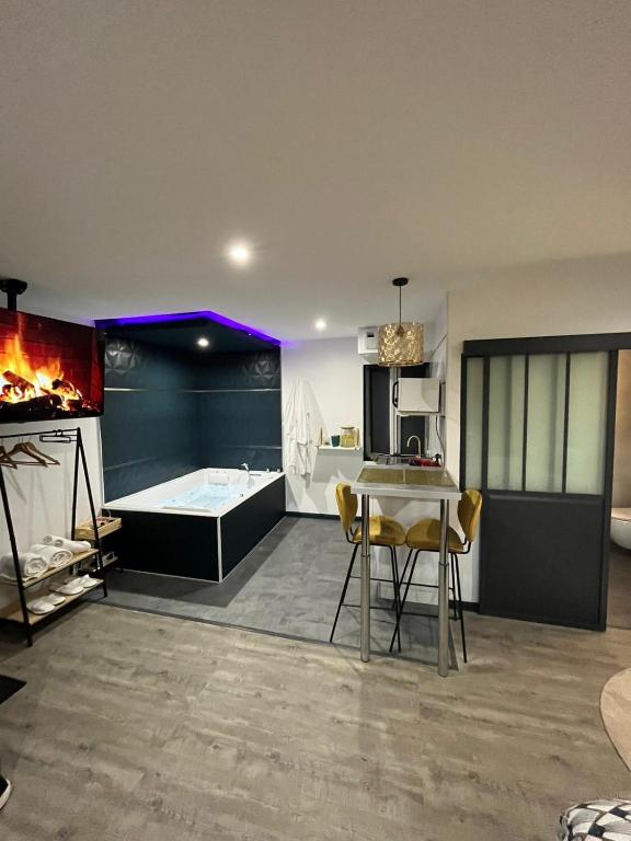 Posedenie v ubytovaní Privilège Spa, jacuzzi & Sauna