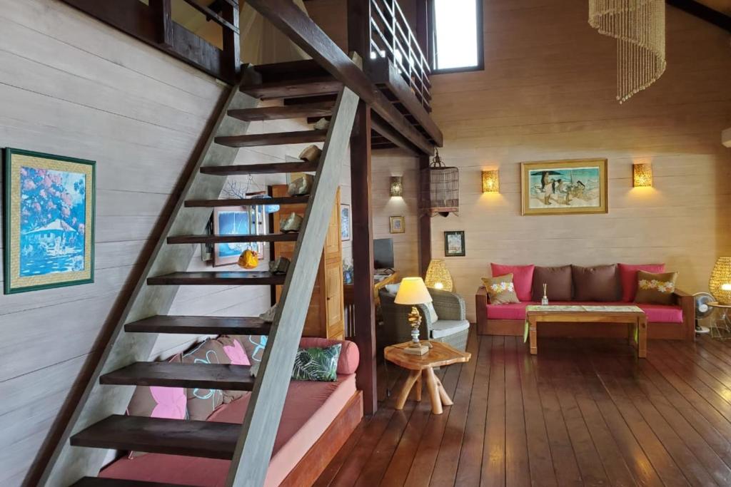 Oleskelutila majoituspaikassa Cottage Miti Reva