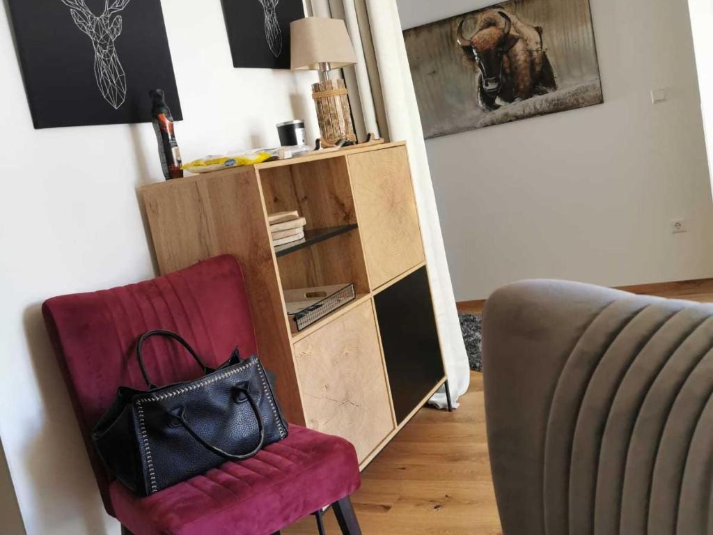Posedenie v ubytovaní Hochwertige Ferienwohnung mit tollem Ausblick