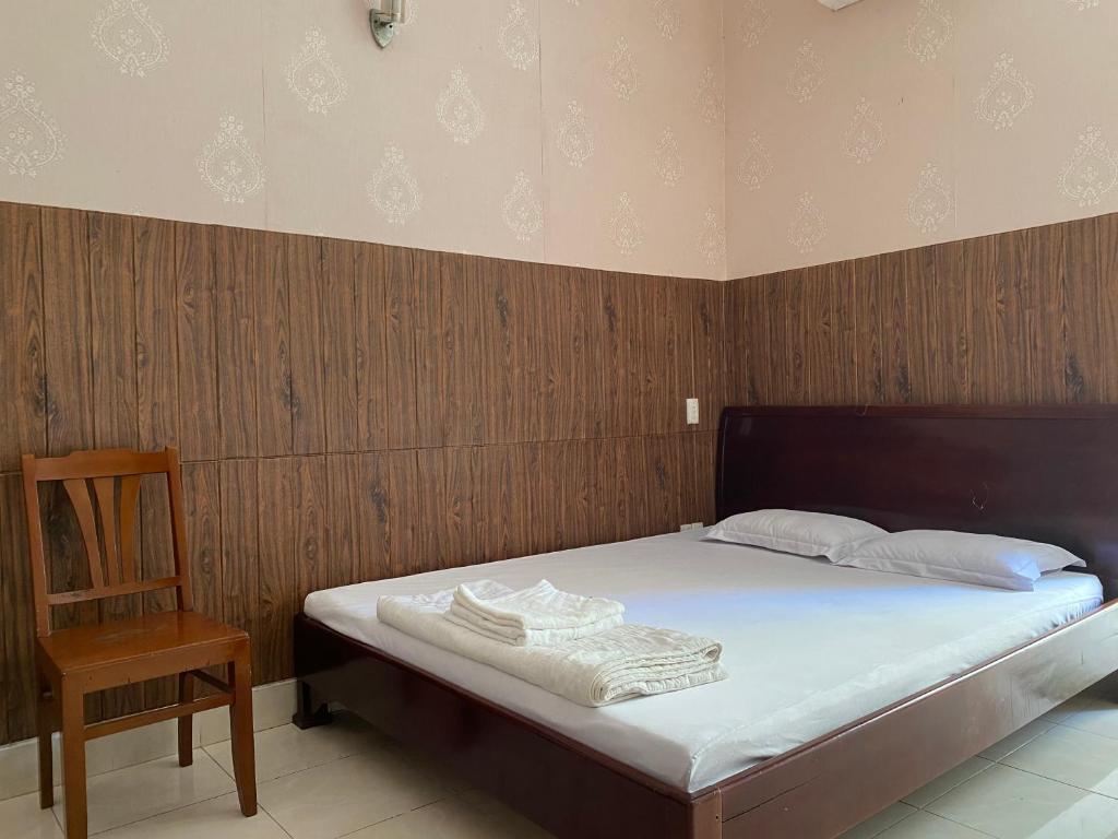 Postel nebo postele na pokoji v ubytování Thu Đô Motel