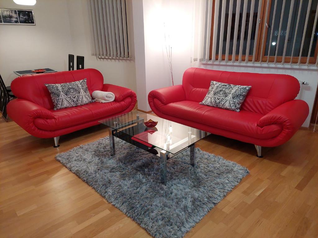 Posezení v ubytování Appartement LARA SPA Čeladná