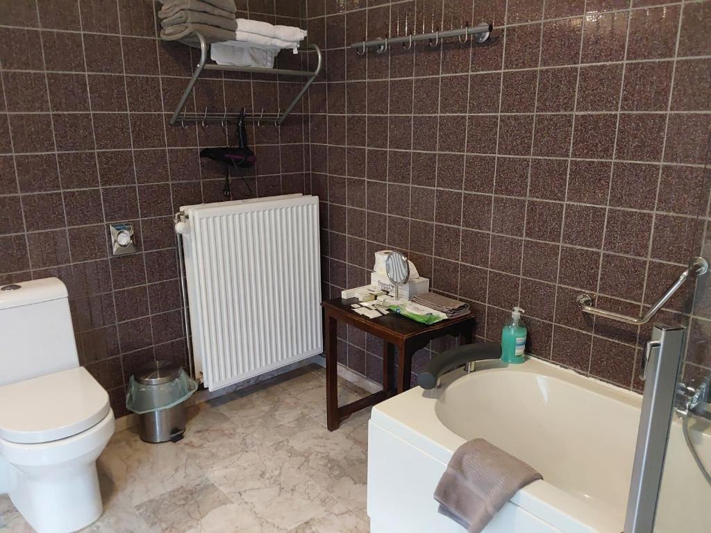 Koupelna v ubytování Hotel Golden Dragon
