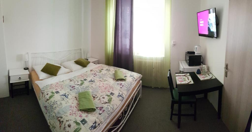 Postel nebo postele na pokoji v ubytování Domček 118