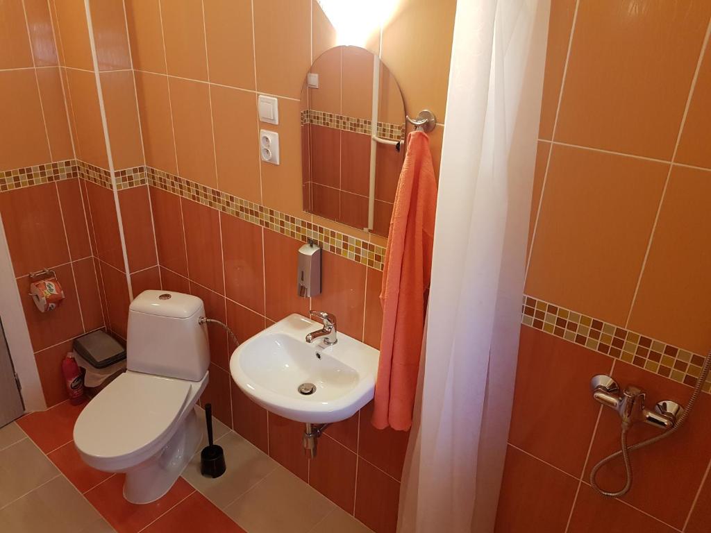 Koupelna v ubytování Domček 118
