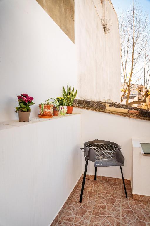 A balcony or terrace at Casa rural la balsa