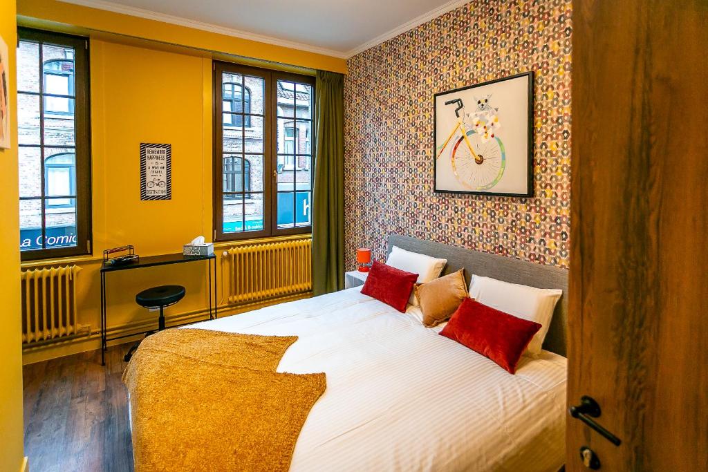 Postel nebo postele na pokoji v ubytování The Newport Lodge - incl 3h Wellness & use Ebikes & breakfast