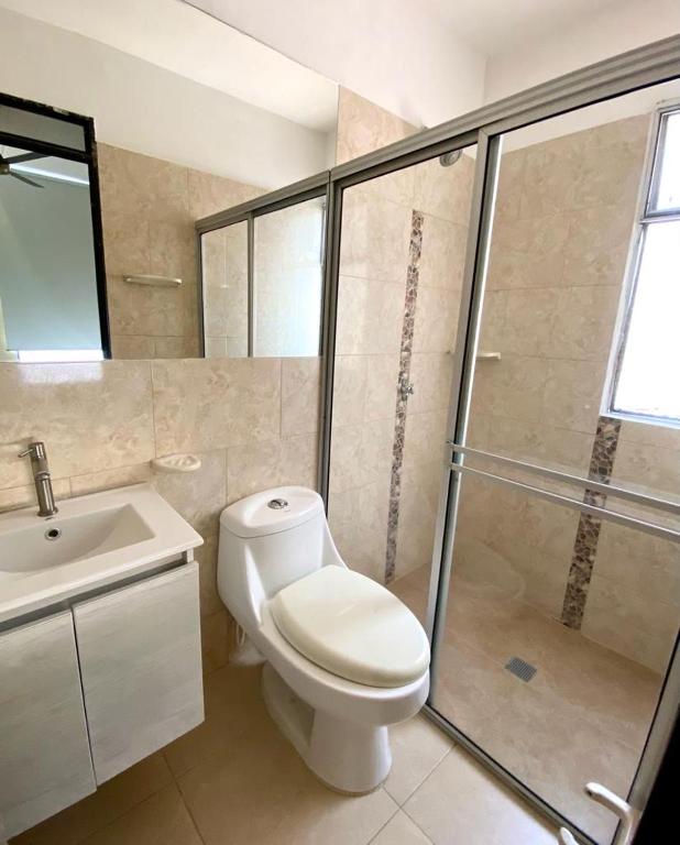 Koupelna v ubytování Casa 75 San Marcos Poblado