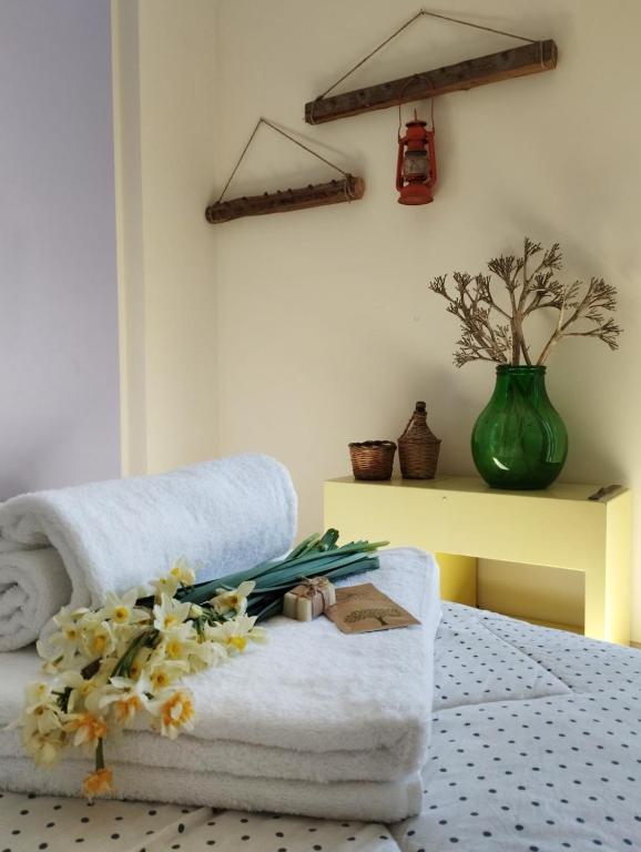 Postel nebo postele na pokoji v ubytování Ferula loft