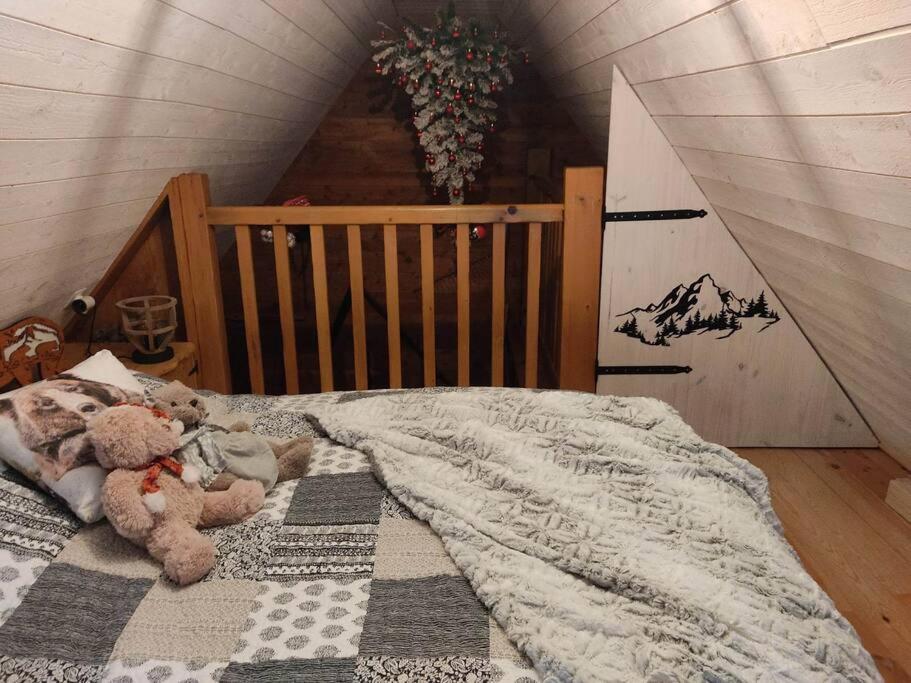 Posteľ alebo postele v izbe v ubytovaní La Grange de l'Ours