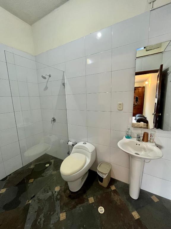 Koupelna v ubytování Ámbar Hostel San Gil