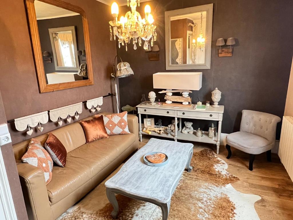 Część wypoczynkowa w obiekcie Location à Trouville sur mer