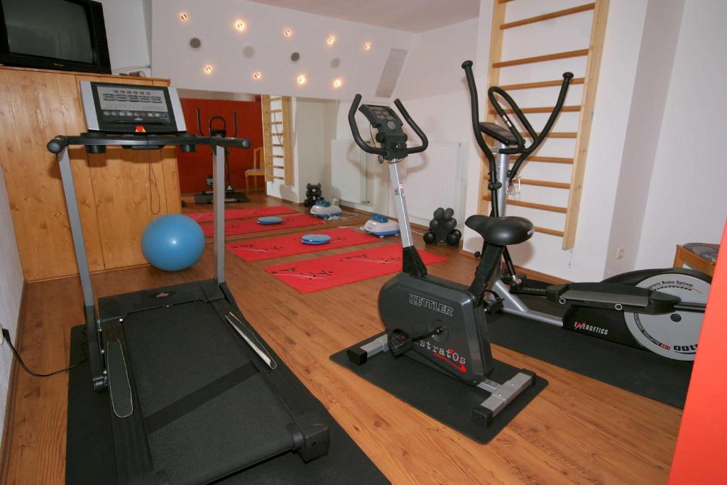 Fitness centrum a/nebo fitness zařízení v ubytování Hotel-Pension Stallinger