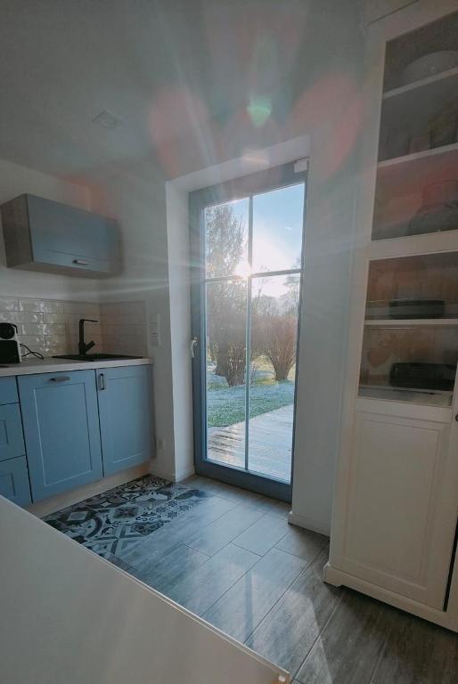 Kuchyň nebo kuchyňský kout v ubytování Ferienhaus im Wesenitztal