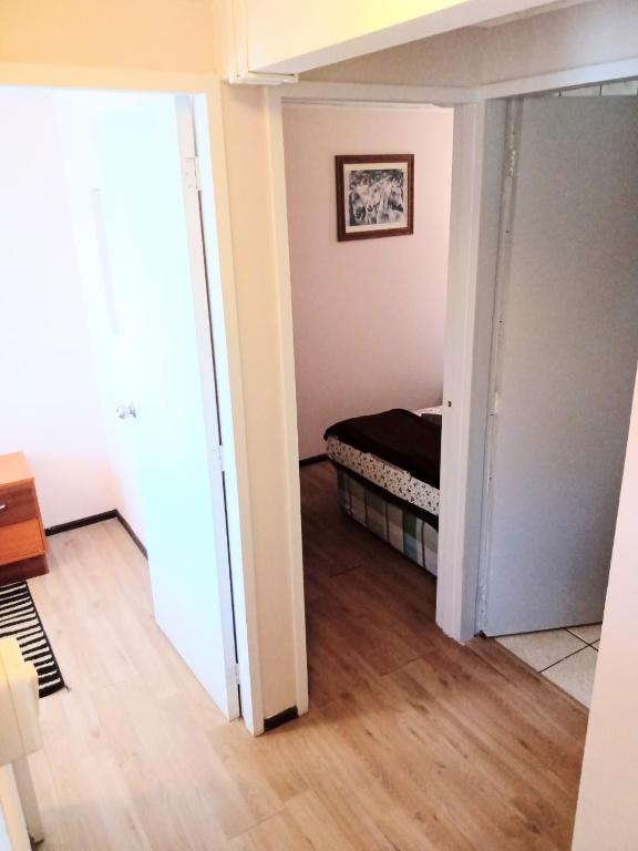 Postel nebo postele na pokoji v ubytování CABAÑA EN PUERTO VARAS