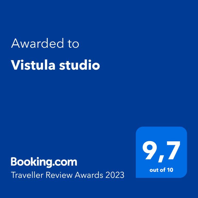 Certifikát, ocenenie alebo iný dokument vystavený v ubytovaní Vistula studio