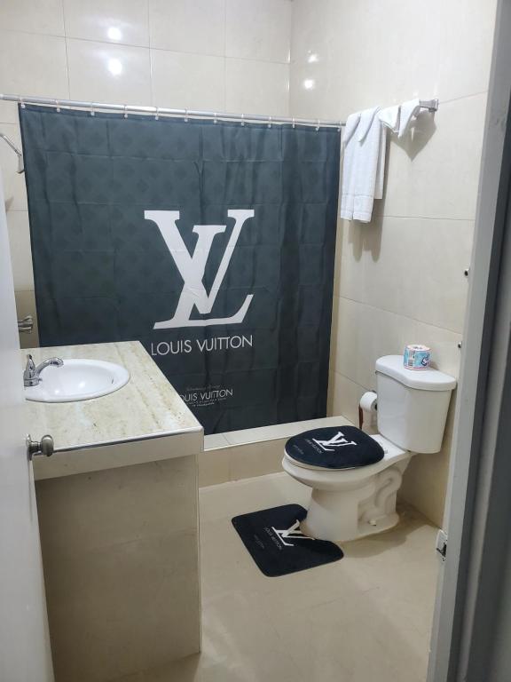Louis Vuitton Shower Curtain 