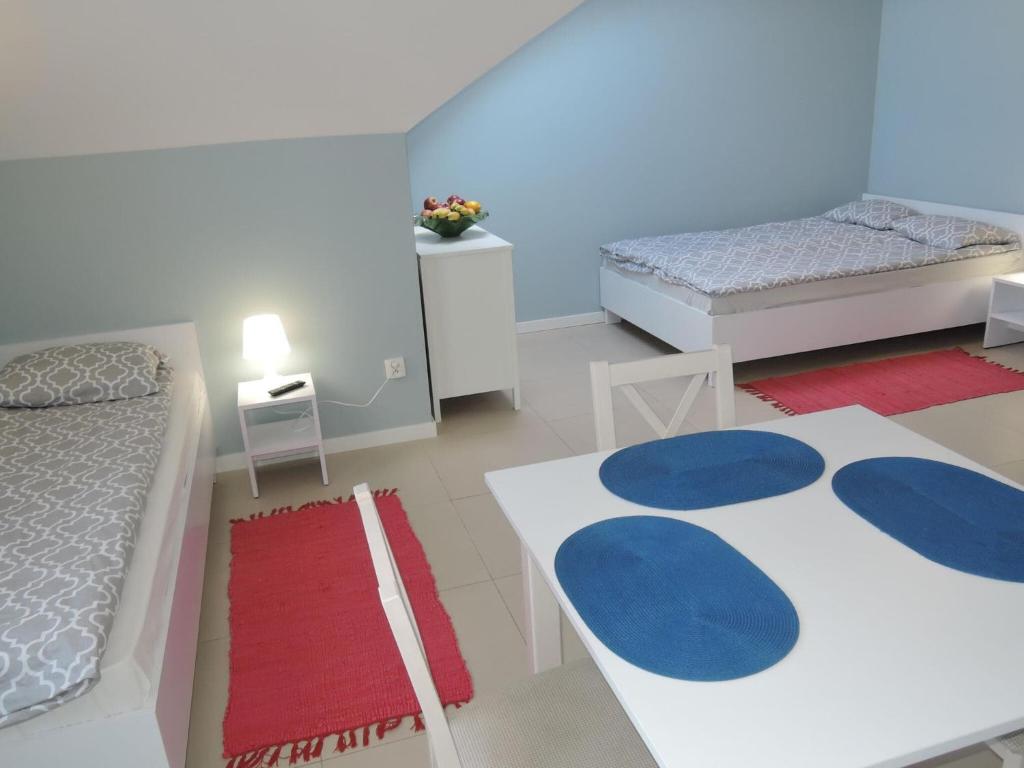Posteľ alebo postele v izbe v ubytovaní Large holiday house in Wise ka