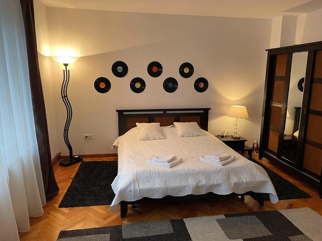 Ένα ή περισσότερα κρεβάτια σε δωμάτιο στο CASA MUNTEAN