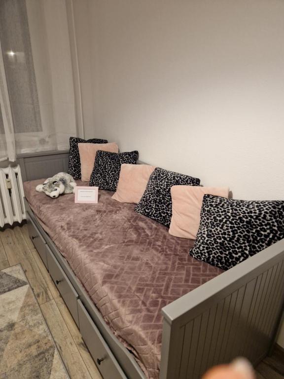 Posteľ alebo postele v izbe v ubytovaní Apartament Górska Panorama