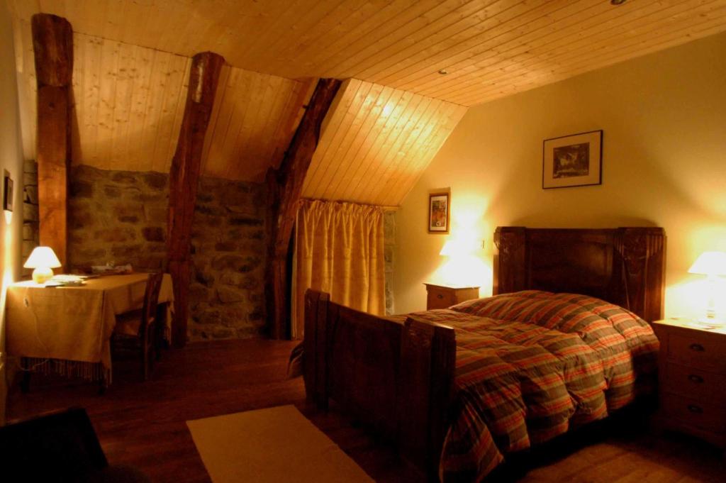 Postel nebo postele na pokoji v ubytování Ciel d'Ardeche