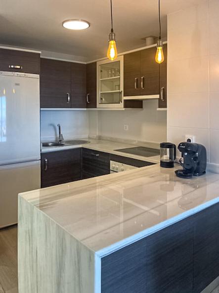 Kuchyň nebo kuchyňský kout v ubytování Apartment Manilva