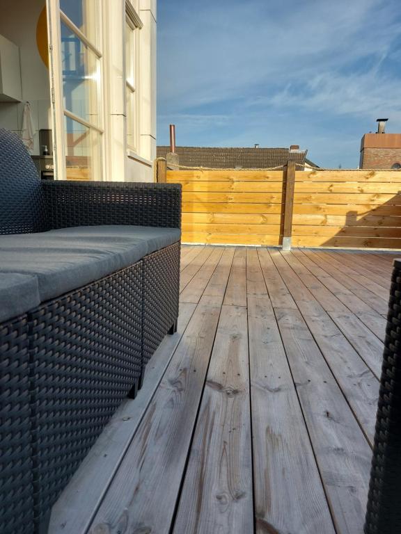 Balkón nebo terasa v ubytování Stadthaus mit Dachterrasse