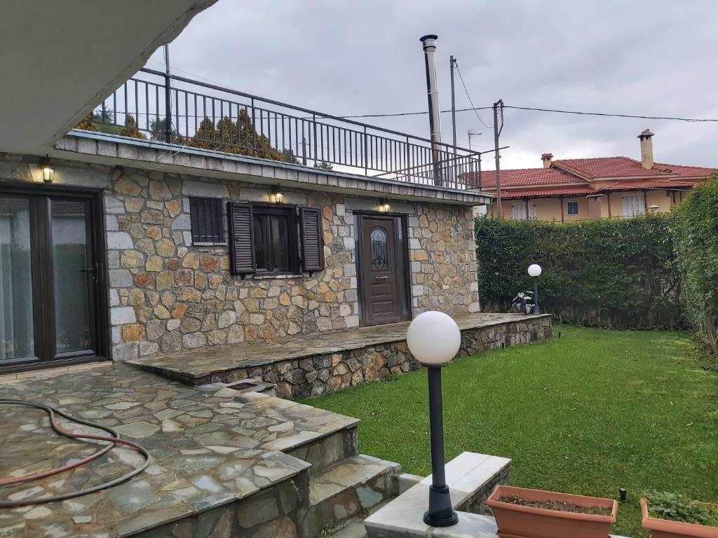 Zahrada ubytování Stymfalia stone house