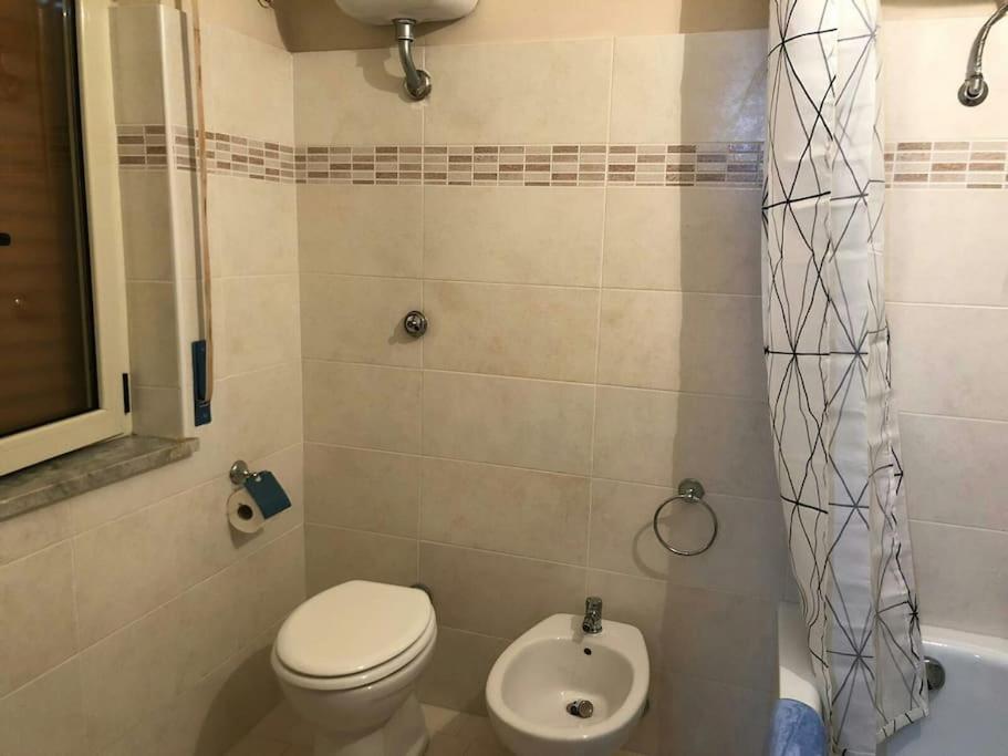 Kúpeľňa v ubytovaní TermeSele 'Al vico' Apartment Contursi Terme