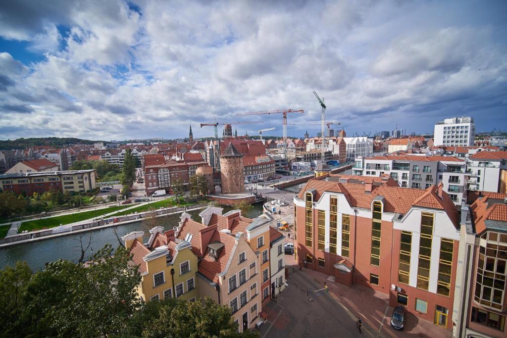 Letecký snímek ubytování Mieszkanie The Heart of Gdansk