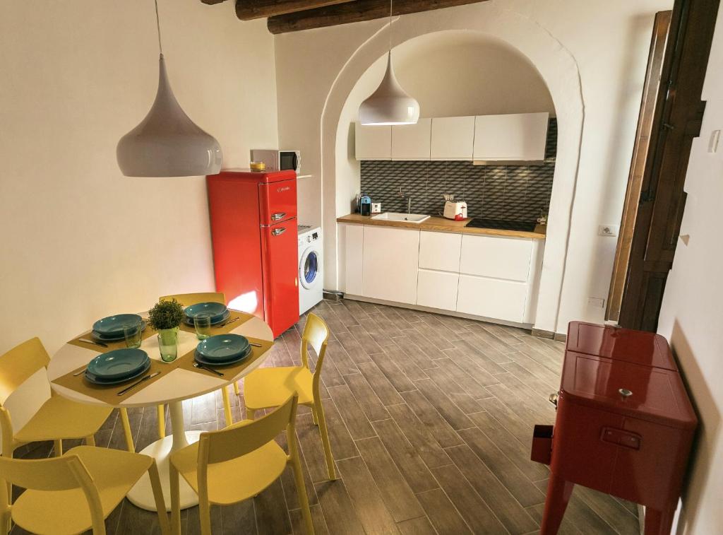 Nhà bếp/bếp nhỏ tại Studio Alagona Ortigia