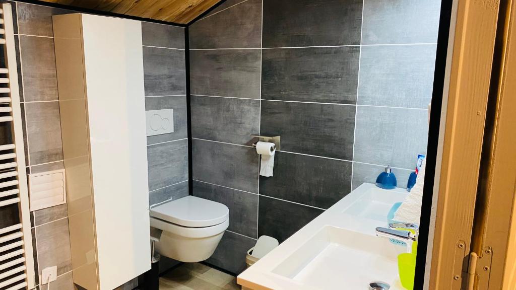 Koupelna v ubytování Studio Cros climatisé
