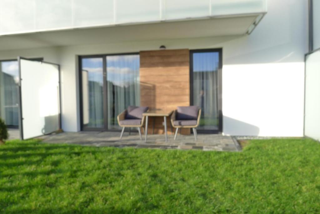 Vonkajšia záhrada v ubytovaní Apartament Loft