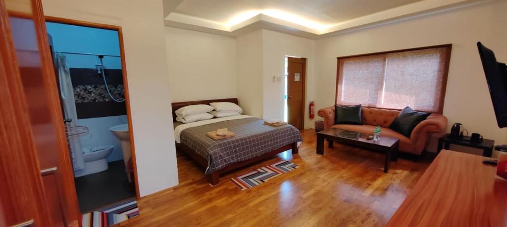 Postel nebo postele na pokoji v ubytování Nahas Beach Resort
