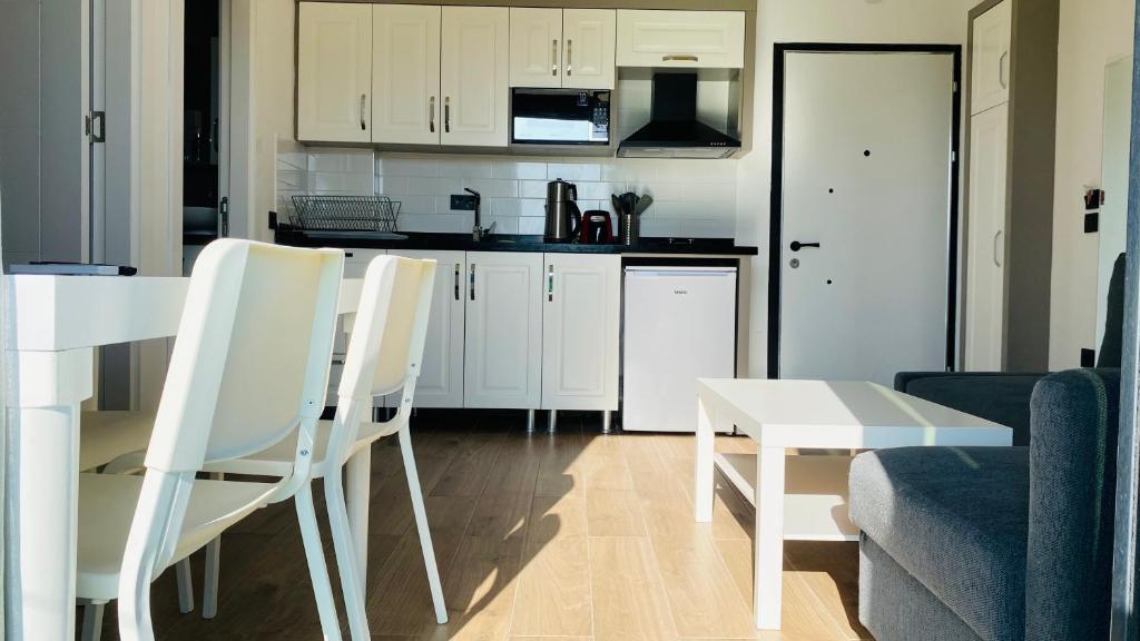 A kitchen or kitchenette at İSTANBUL BEACH HOTEL SWEET HOME
