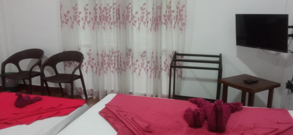 Postel nebo postele na pokoji v ubytování Me-Family