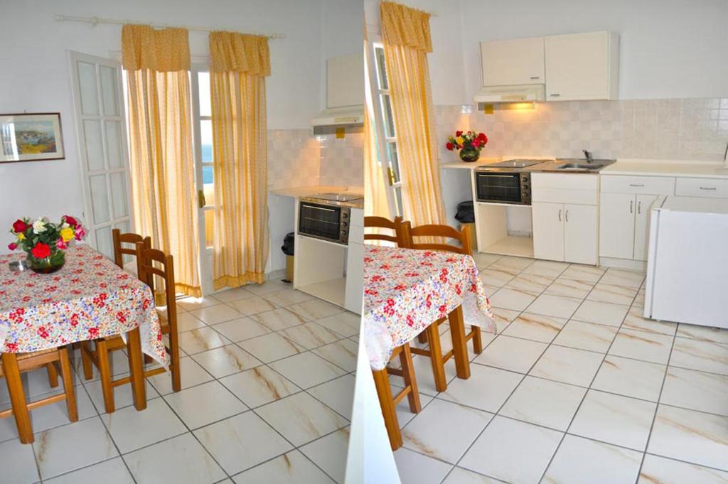 Kuchnia lub aneks kuchenny w obiekcie Holiday Apartments Maria with amazing pool - Agios Gordios Beach, Corfu