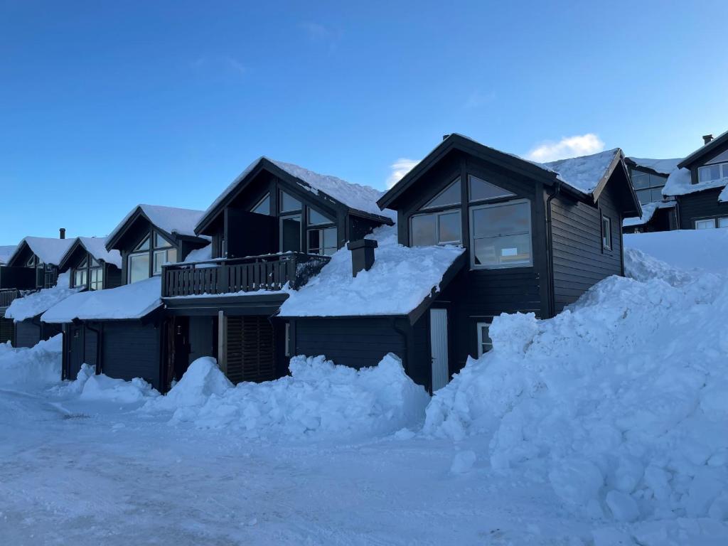 トリシルにあるFagertoppen 6Bの雪に覆われた家屋
