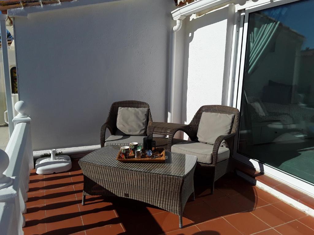 Posezení v ubytování Sea Views, Beach & pool La Cala Mijas ,Alcantara