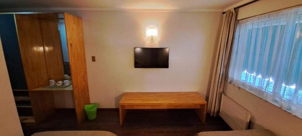 TV a/nebo společenská místnost v ubytování Hotel Los Andes