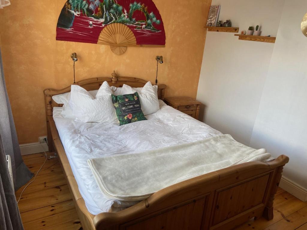 Postel nebo postele na pokoji v ubytování Grellsbo