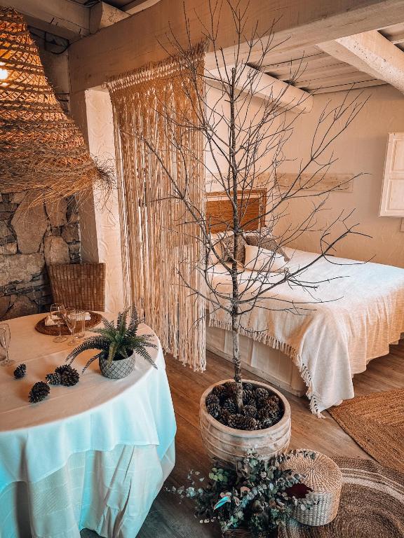 Cama o camas de una habitación en Suite con Burbuja