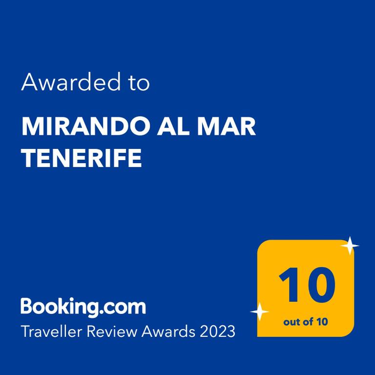 Certifikát, hodnocení, plakát nebo jiný dokument vystavený v ubytování MIRANDO AL MAR TENERIFE