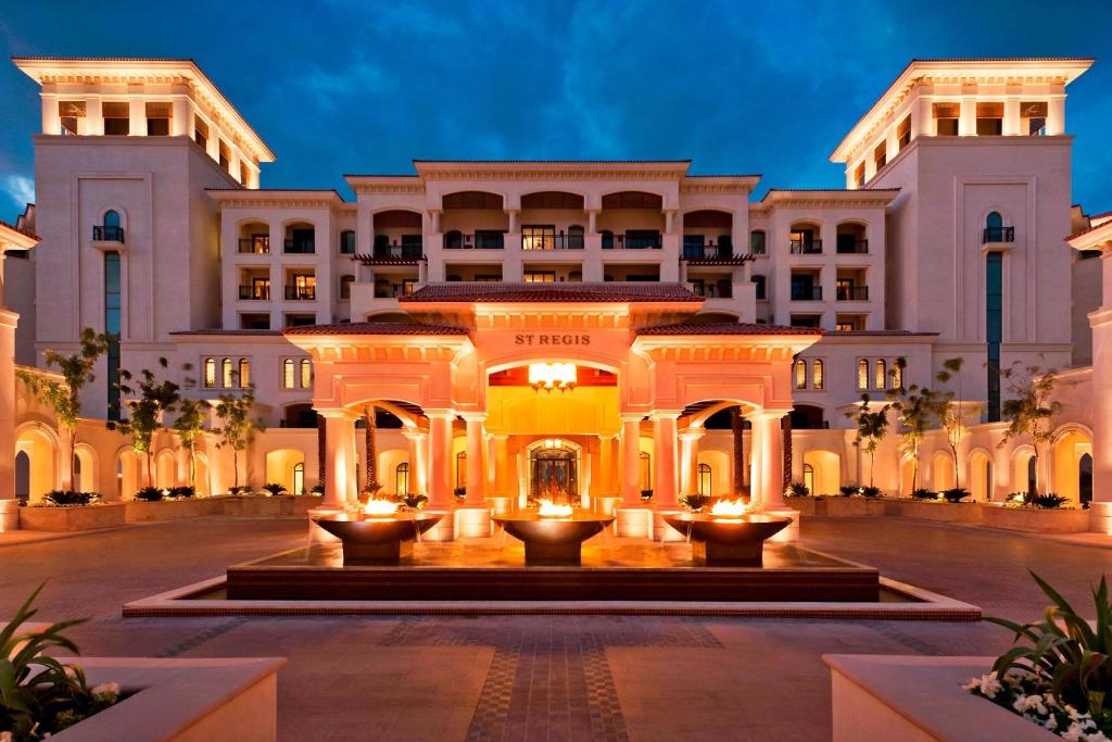 a rendering of the exterior of a hotel at The St. Regis Saadiyat Island Resort, Abu Dhabi in Abu Dhabi